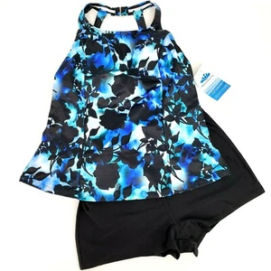 Swimsuits for All Aquabelle Women's Tankini Set. Size 18 Two Piece Boy Shorts - Picture 1 of 9