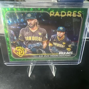Actualización Topps 2024 Bold Bats Dúo Fernando Tatis & Arraez Lámina Verde/499 Padres - Imagen 1 de 4
