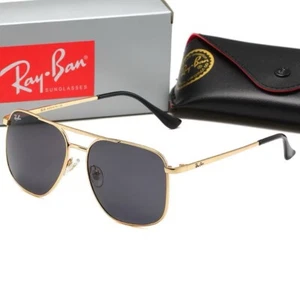 ray ban square sunglasses vintage anti glare for men or women - Picture 1 of 13