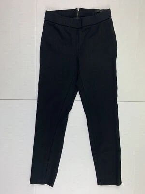 J Crew Leggings Womens XS Black Pixie Back Zip Skinny Slim Stretch W24 L24 - Image 1 of 4