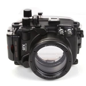 40M 130ft Waterproof Underwater Housing Case Dive For Canon PowerShot G7X - Picture 1 of 8