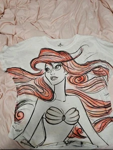 Disney The Little Mermaid (Ariel) - White Shirt - Pearls On Each Side -XL- - Picture 1 of 9