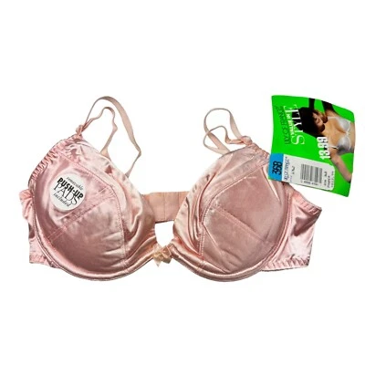 Sujetador Push Up Acolchado Vintage Años 90 Lily of France Mujer Talla 36B SATINADO Segunda Piel Foto 1 de 4