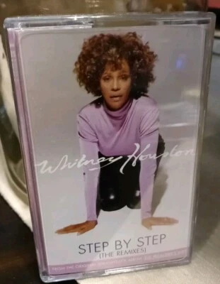 Sealed! Whitney Houston STEP BY STEP 6 Remixes Cassette Maxisingle - Image 1 of 4
