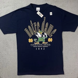 Vintage Notre Dame Fighting Irish NCAA College T Shirt Savvy Sz L NOS - Picture 1 of 6