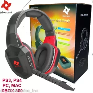 Universal Wireless Gaming Stereo Headset PS3 XBOX 360 PC XBOX ONE AUSTRALIA NEW - Picture 1 of 8
