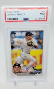 2023 Topps Series 1 OSWALD PERAZA Rookie Card RC #94 New York Yankees PSA 9 MINT - Picture 1 of 1