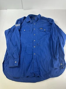 Vintage Ralph Lauren Polo Sport RL-67 Mens XL Cotton Shirt Button Front Y2K - Picture 1 of 9