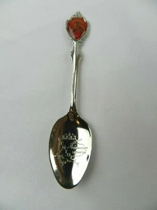 Cuchara de recuerdo vintage Louisville Kentucky Horse 4 1/2" tono plata coleccionistas - Imagen 1 de 4