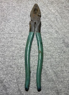 Channel Lock 9.5"  Lineman's Pliers #369 Made in USA blue handle - Image 1 of 4