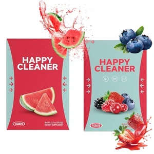 HAPPY CLEANER Watermelon&Blueberry Electrolyte Powder 14 Day Supplement HOTN E W - Picture 1 of 13
