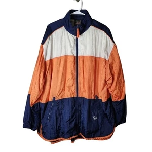 Vintage Team USA Olympics Jacket Windbreaker 2XL Mens 90s Y2K Colorblock Blue - Picture 1 of 8