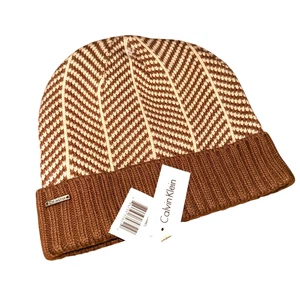 GORRA GORRO DELGADA Calvin Klein Dos Tonos Espiga MUJER TALLA ÚNICA NUEVA CON ETIQUETAS Firma - Imagen 1 de 9