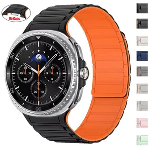 Magnetic Silicone Strap for Samsung Galaxy Watch 8 40mm/44mm 8 Classic 46mm Band - Picture 1 of 56