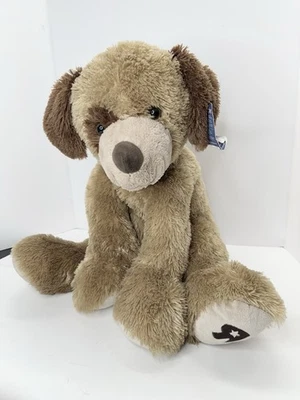 Плюшевые уши для собак Toys R Us желтовато-коричневые коричневые пятна на глазах щенок 24 дюйма сидят гибкие большие - Изображение 1 из 4