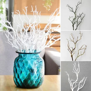Plástico Artificial Pavo Real Coral Árbol Rama Decoración del Hogar Planta Adornos Arte en el Hogar - Imagen 1 de 48