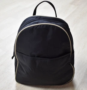 Y2K Mossimo Mini Backpack Sporty Nylon Black Meredith Blake 10x9x4" VTG 2000s - Picture 1 of 5