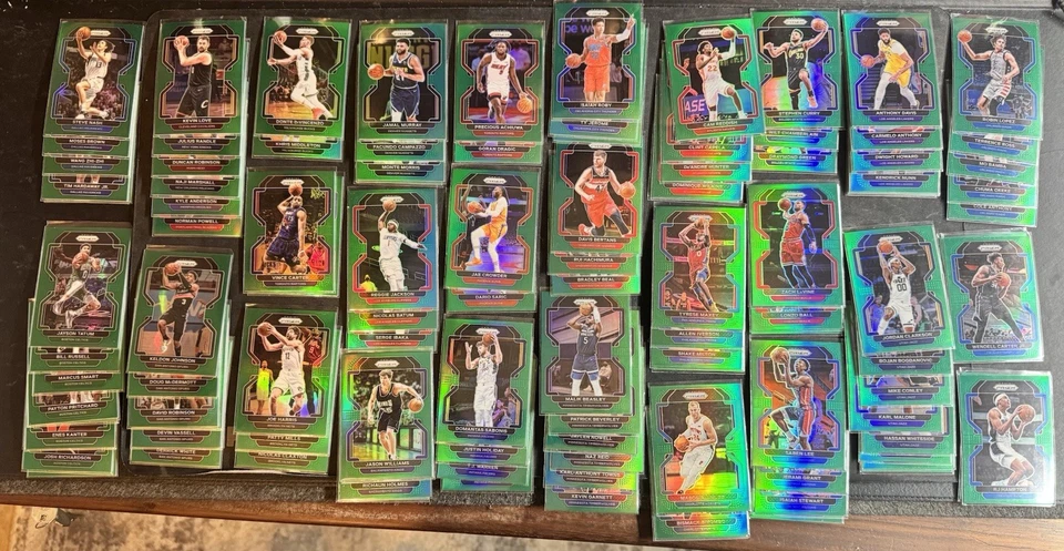 LOTE 2021-22 Panini Green Prizm NBA (115) Curry, Maxey, Davis, Murray, Tatum Foto 1 de 4