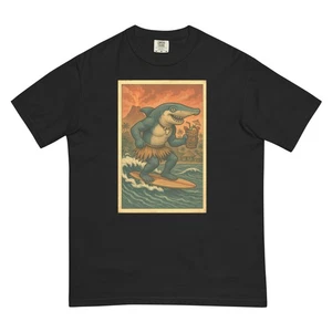 Camiseta Surfin' Hammerhead Shark con taza Tiki - Imagen 1 de 20