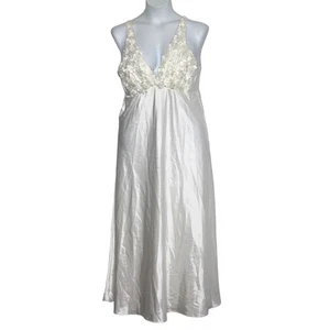 Flora by Flora Nikrooz Satin Nightgown Size L/XL Flowy - Picture 1 of 5