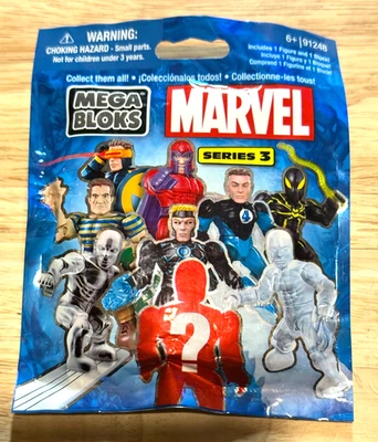 Mega Bloks Marvel Series 3 Silver Surfer New SEALED Hard to Find! - Image 1 of 2