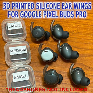 Ear Wings For Pixel Buds Pro Headphones Small Medium Large 3D Printed