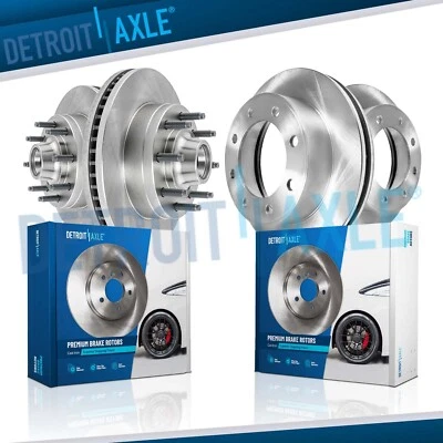 Kit de rotores de freno de disco delanteros y traseros de 345 mm para Ford E-450 Super Duty 2008-2014 Foto 1 de 4