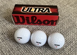 Wilson Ultra Ultimate Straight Golf Ball pack of 3 NEW FAST FREE SHIPP - Picture 1 of 10
