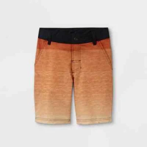 Art &Class Boy ombre tie-dye hybrid swim shorts Orange 10 16 Snap Button UPF 50+ - Picture 1 of 33