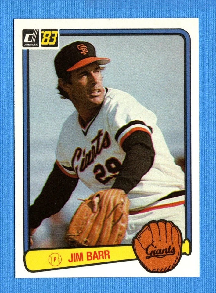 1983 Donruss #398 Jim Barr Giants - Image 1 of 1