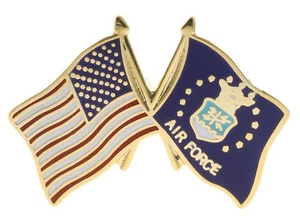 USA / Air Force Flags (classic) Hat or Lapel Pin H14807 F1D35T - Picture 1 of 1