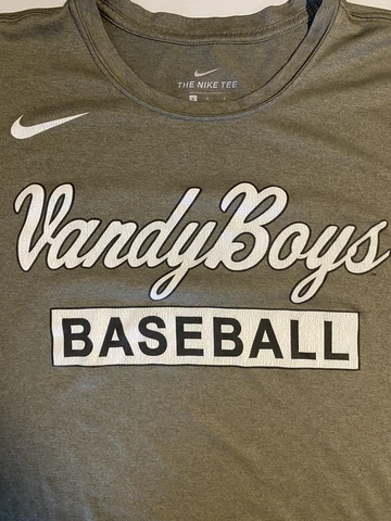 Nike Vanderbilt Baseball Men’s Large Athletic Cut VandyBoys Shirt Green USA Cover