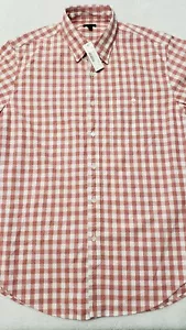 Neu mit Etikett J. Crew Herren Medium Jaspe Baumwolle Hemd in Frühling Gingham Karo - Bild 1 von 12