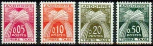 ANDORRA (FRANCÉS) -1961 - JUEGO DE CUOTAS - EN MUY BUEN ESTADO** - Imagen 1 de 1