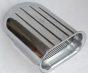 Kit de cuchara de aire con campana con 5 aletas Hilborn Style individual 4 BBL aluminio pulido con carbohidratos - Imagen 1 de 2