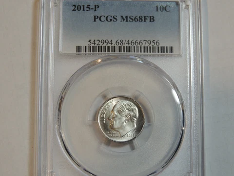 2015 P Roosevelt Dime 10c PCGS MS68FB Cover
