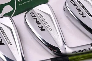 Left Hand Cobra King Forged Tec 2020 Irons / 4-PW / Stiff Flex Aldila NV MLTi 85 - Picture 1 of 7