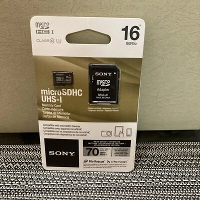 SONY MICRO SDHC UHS-1 MEMORY CARD NIP, 16GB 🔥🔥🔥 - Image 1 of 4
