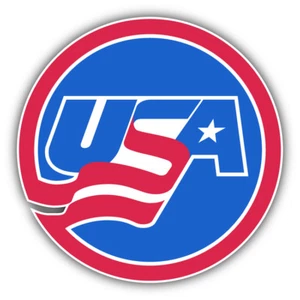 USA Hockey Logo Car Round Sticker Decal - 3'' or 5'' - Picture 1 of 1