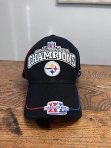 Mütze Kappe Pittsburgh Steelers Reebok 2005 AFC Conference Champions verstellbar Einheitsgröße - Bild 1 von 9