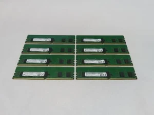 LOT OF 8X 4GB MICRON MTA9ASF51272PZ-2G3 1RX8 PC4-2400T DDR4 SERVER MEMORY RAM - Picture 1 of 5