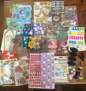 Sticker Lot Various Stickers Alphabet Christmas Halloween Puffy Large & Small - Picture 1 of 3