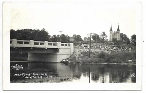 Santuario de los Mártires Midland Ontario Post Foto Real Borde Blanco Serie J. W. Bald's - Imagen 1 de 2