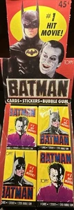 Tarjeta coleccionable sellada Topps Batman Series 1 1989 paquete de cera - Imagen 1 de 2
