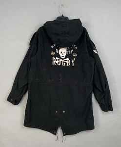Ralph Lauren Rugby Parka Jacke Herren XL schwarz Kapuze Fishtail Skull Patch Field - Bild 1 von 19