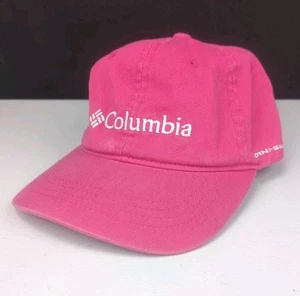 Youth One Size Columbia Omni-shade Hat Cap Adjustable Strap Pink Outdoor Hiking - Picture 1 of 13