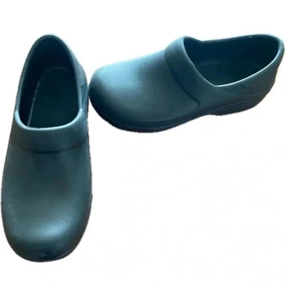 Crocs Neria Pro II tamancos sapatos de trabalho resistentes ao deslizamento como novo preto feminino 5 novo sem etiquetas - Imagem 1 de 4