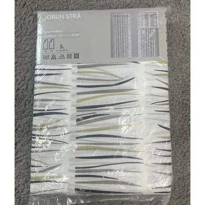 IKEA Jorun Stra Paneles Cortina Blanco Verde Marrón Neutro 57 X 98 NUEVO 2 PIEZAS Foto 1 de 4