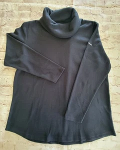 Columbia Damen Gr. XL Waffel Wasserfallausschnitt Pullover Thermo Oberteil Schwarz Langarm - Bild 1 von 8