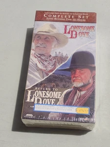 Lonesome Dove & Return to Lonesome Dove (VHS Movies) Complete Set 2 Tapes Sealed - Picture 1 of 4